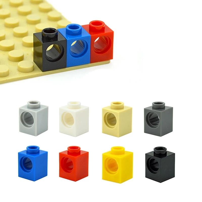 Technology Building Block Parts MOC Combination Studded Long Beam with Hole Thick Bricks Compatible 2730/3895/3702/3894/3703 Toy