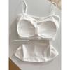 Pure Lace Side with Chest Pad Camisole Women's Summer Fashion Elegant Easiest for match Gentle Wind Slim Looking Outwear Tops