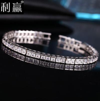 Copper Electroplating Popular Jewelry Bracelet Aaa Zircon Exquisite Workmanship Counter Quality