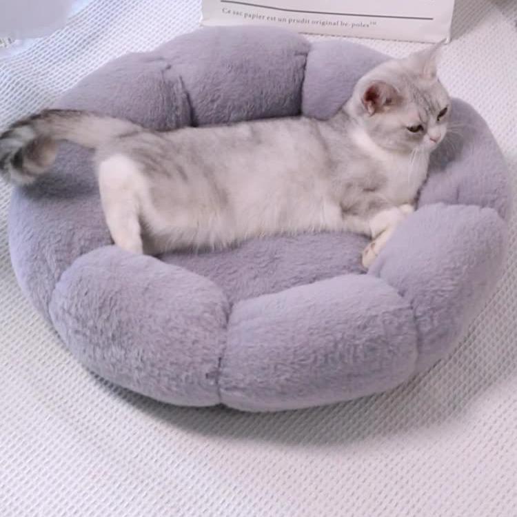 Flower Cat Nest Autumn and Winter Dog Nest Teddy Closed Cat Nest Winter Warm Pet Supplies