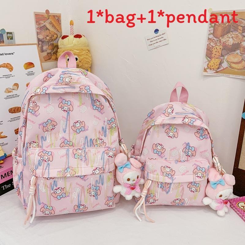 Sanrio My Melody Kids Backpack With Breathable Design Spacious Compartment For Elementary Students School Essentials Melody,32*25*11cm
