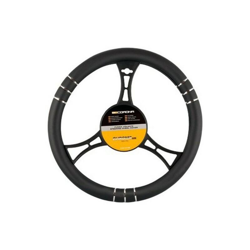 BC Corona-Steering Wheel Cover BC Corona FVO10136 Chromeline Black (Ø 36 - 38 Cm)