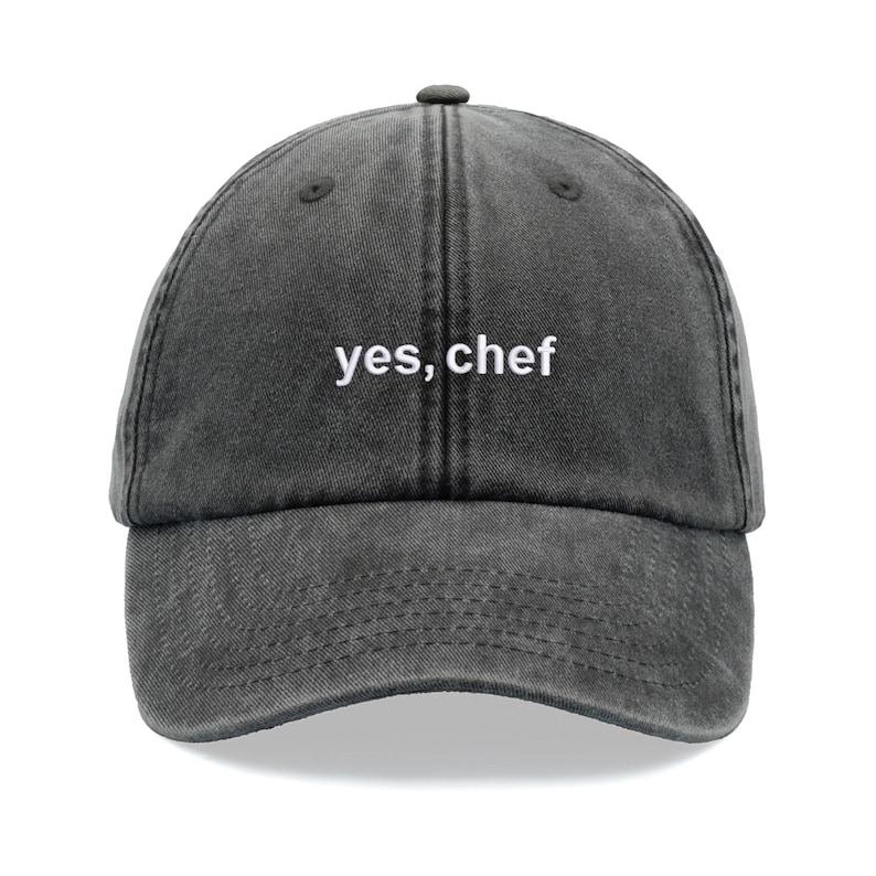 1 Stück  Ja, Chef  Aufdruck Baseballkappe Vintage Gewaschen Unisex Papa Hut Niedriges Profil Verstellbar Ausbleichend Outdoor Sommerurlaub Tägliche Kleidung Adjustable black