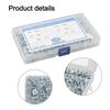 Tee Nut Set with 105 Pieces of Sturdy Zinc Plated Steel; Great for Household Repairs and Office Equipment Assembly Needs