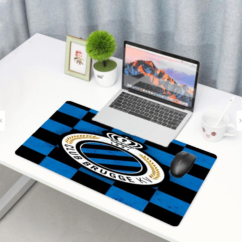 Club Brugge K V Print Mouse Pad, Anti‑Slip Desktop keyboard Mat, for PC Laptop Gaming Working Daily Use, Cool Festival Birthday Gift