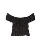 Furfur Cherry Print Blouse RWFT252035 Black Women's