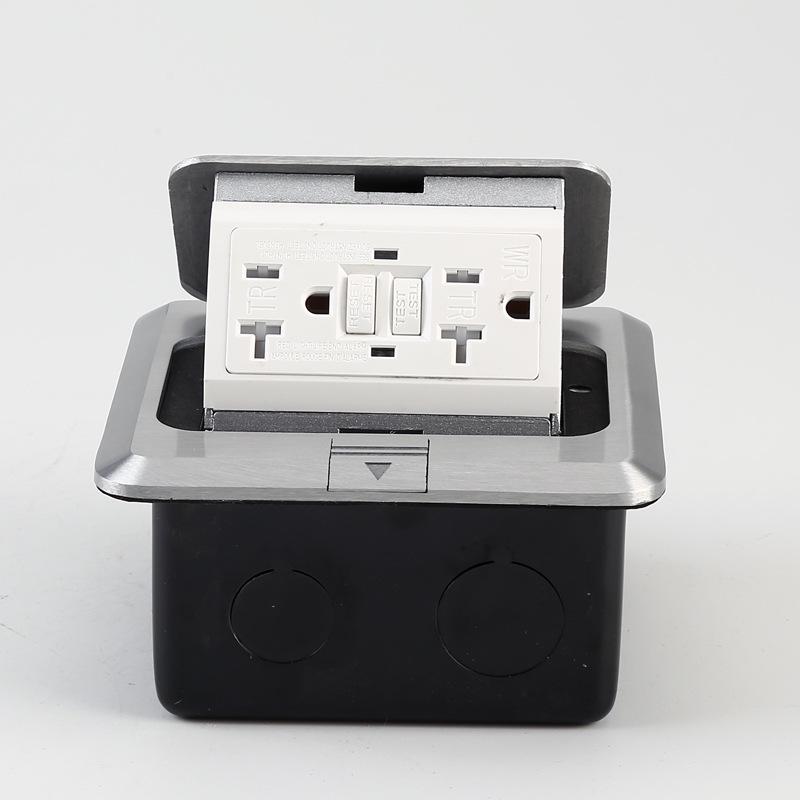 American 20A Pop-up Floor Socket with USB Charging - US Standard
