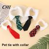 Elegant Pet Tie Formal Dog Tuxedo Neck Adjustable Gentleman Drool Towel Small Stylish Collar Accessory Boy Cat Tux Suit for Wedding Birthday