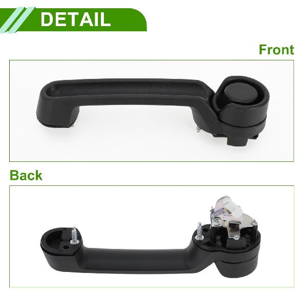 No.55395410AH Tailgate Handle Replacement for Jeep Wrangler 2007-2017 Black Rear ABS 1 Pc