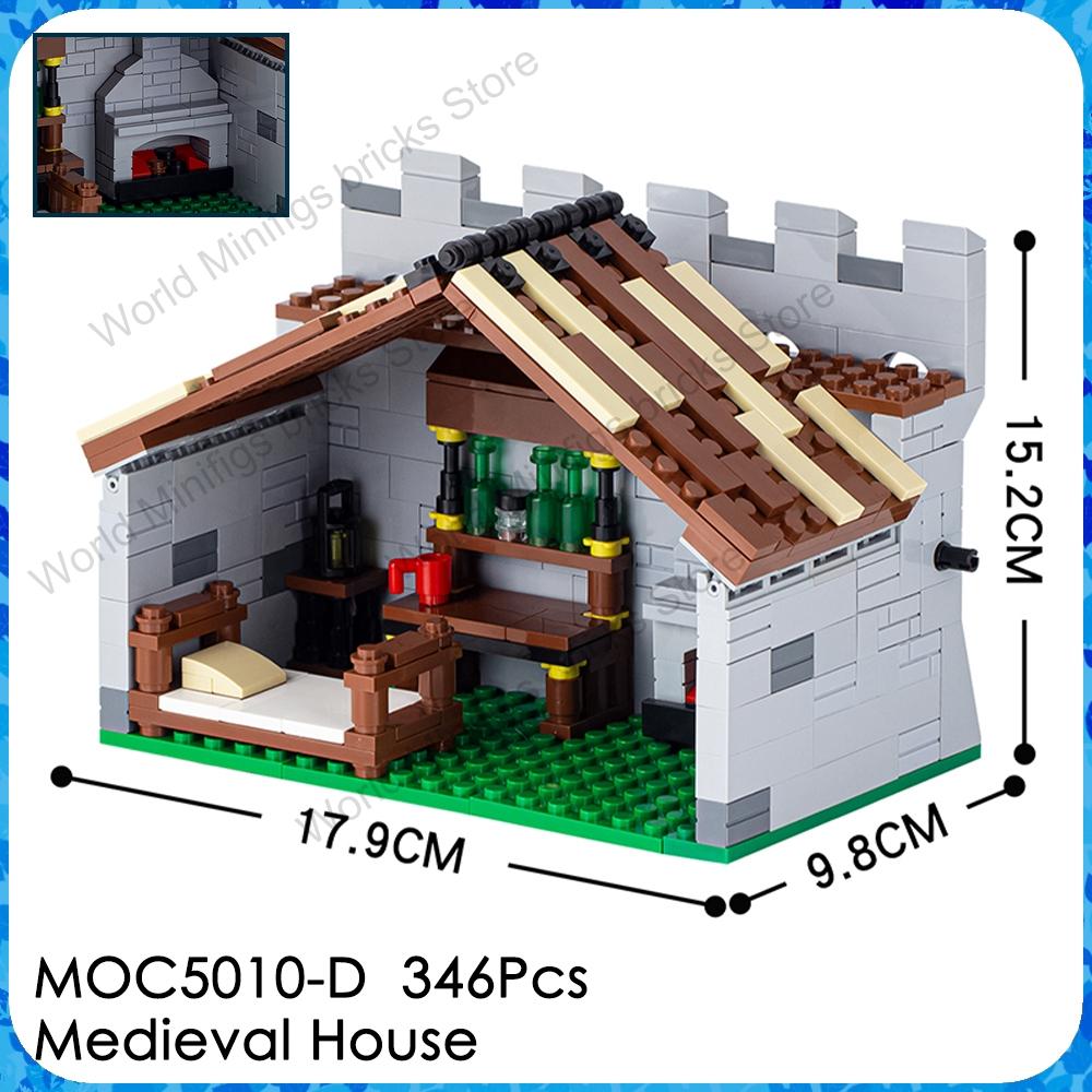 MOOXI MOC Medieval Military Castle Bricks Gate Wall Catapult Ship Building Blocks Set Assembly Toys For Children Adults DIY Gift