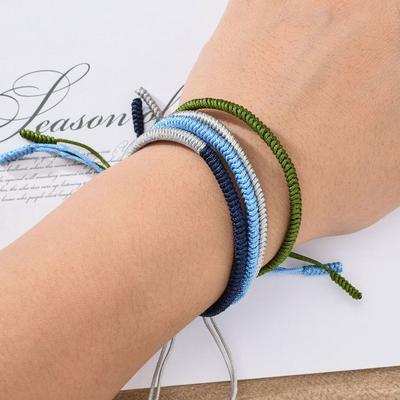 Men Simple Adjustable Tibetan Multi Color Knots Bangles Jewelry Accessories Rope Bracelets