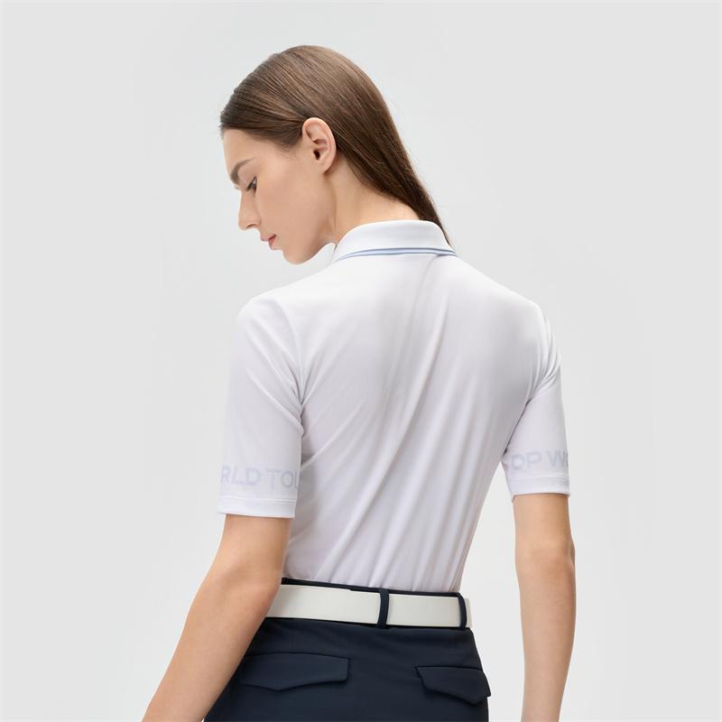 New FILA Polo Shirts Women's Jade White A11W435133FWT