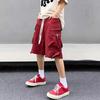 Yousheng Men Cargo Shorts Elastic Waist Adjustable Drawstring Sport Shorts with Multi Pockets Wide Leg Casual Shorts