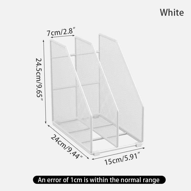 White Metal Multi-Layer Desktop Organizer Rack Large-Capacity Mesh Shelf for A3A4 FilesBooksMagazines Documents 3090₽