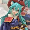 New Hatsune Miku Desktop Action Figure Tale Wonderland Miku Puss in Boots Anime Figurine Kawaii Girl Model Toy Adorable Decor