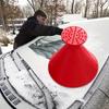 4PCS Car Window Windshield Magic Ice Scraper Funnel Snow Shovel, Car Round Plastic Snow Shovel Snow Scraper