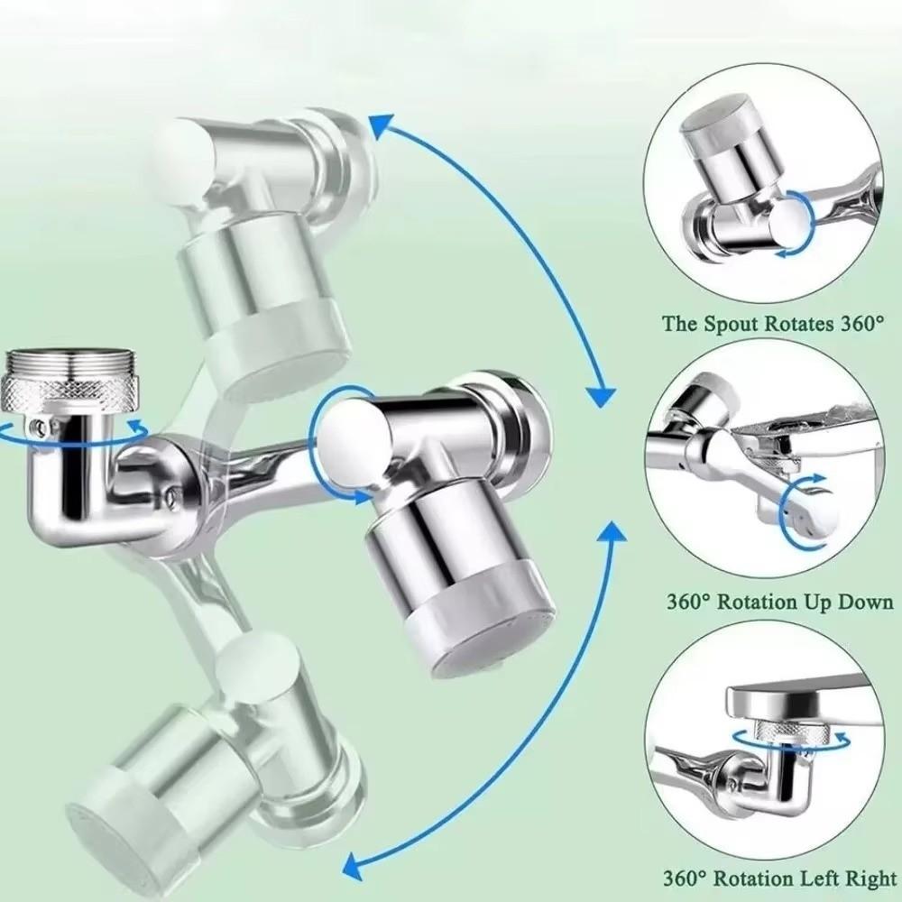 2 Mode Faucet Extender Sprayer Head Splash Proof Faucet Spray Head Filter Bathroom