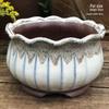 Yixing Handmade Coarse Pottery Medium Succulent Planter - Breathable Zisha Ceramic Ebony Tree Pot for Green Plants