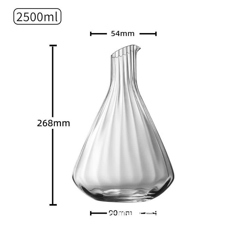 MDNG Creative Vertical Stripe Glass Wine Decanter