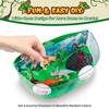 Dinosaur Terrarium Kit Gifts for Kids - DIY Night Light Up with Remote - Dinosaur Toys Arts and Crafts for Boys Fun Christmas Birthday Gifts for Ages