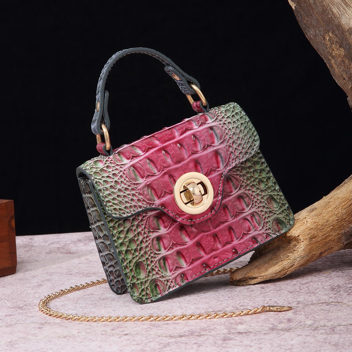 

Новые женские сумки через плечо в европейском, американском, ретро-стиле для матери и ребенка, разноцветные сумки с крокодиловым узором для отдыха, сумки через плечо для брахманов