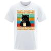 Coffee Funny T Shirt Men Summer Cotton Short Sleeve Mens T-Shirt Hip Hop Casual Tops Oversized Tee Shirt 80312