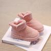 Winter Snow Boots Boys Add Velvet Thickened Cotton Thick Soft Soled Short Boots Girls Comfortable Solid Color Kids Shoes