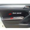 For Volkswagen Golf 6 Microfiber Front / Rear Door Panels Armrest Leather Cover Protective Trim  car interior