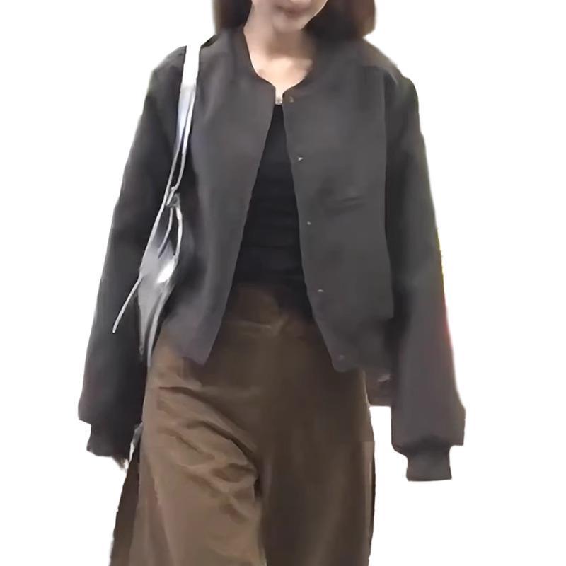Autumn Women's Stylish Loose Fit Casual Baseball Jacket
