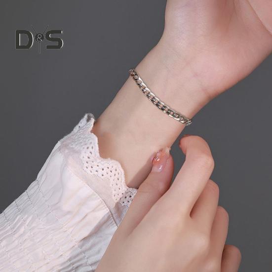 6-teiliges Damen-Armband-Set aus Edelstahl im Hip-Hop-Stil für Herren, feine Handwerkskunst, glatte Oberfläche