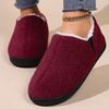 Fashion Light Non Slip Cotton Slippers Women Comfort Faux Fur House Cotton Slippers Woman Winter Mix Color Flat Heel Cotton Shoes Mujer