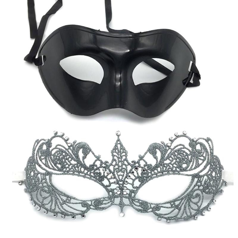 Couple Masquerade Mask Lace Mask Half Face Mask Eye Mask Venetian Party Mask Halloween Costume Mask Mardi Gras Mask