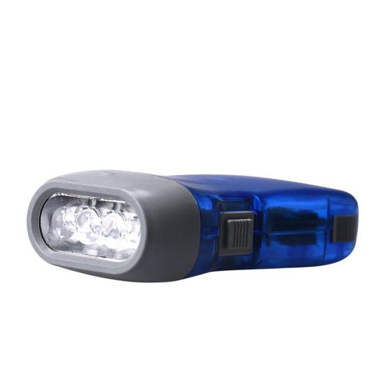 Hand Press Flashlight Light Weight Environmentally Friendly Plastic Practical Camping Hiking Emergency Flashlight for Hiking