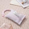 Modern Minimalist Grid Pattern Tissue Box With Automatic Dispenser For Office Desk Decor