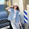 Korean Trendy Loose-Fit Denim Vest with Large Pockets