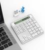 MINI Ergonomic Bt 2.4G  Dual Mode Wireless Numeric Keyboard Calculator 2in1 Portable Wireless Number Keypad for Win/Mac