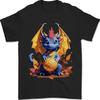 Cute Volleyball Dragon Kawaii Mens T-Shirt 100% Cotton
