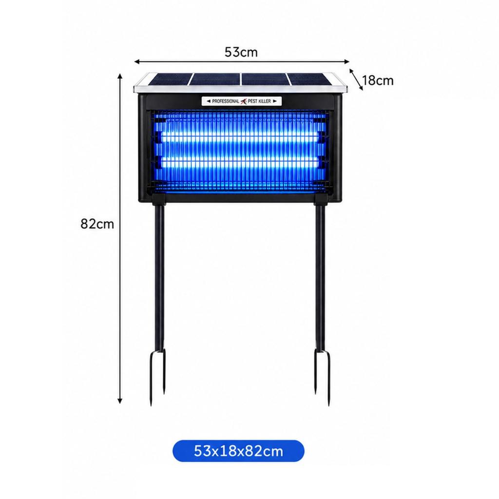 Solar Mosquito Killer Lamp Rechargeable Fly Insect Trap Powerful Waterproof Solar Bug Zapper for Patio Garden Backyard Camping