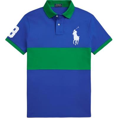 Polo Ss25 Breitgestreiftes Baumwoll-Poloshirt mit Logo-Print für Herren Oberteile 710861148-002