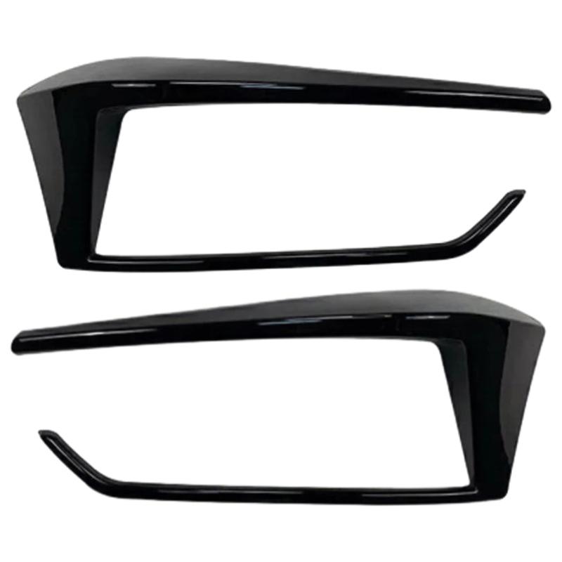 For VW Golf 7.5 Mk7.5 2016 2017 2019 2PCS Rear Bumper Splitter Spoiler Air Vent Cover Trim Glossy Black ABS NOT For Golf MK 7