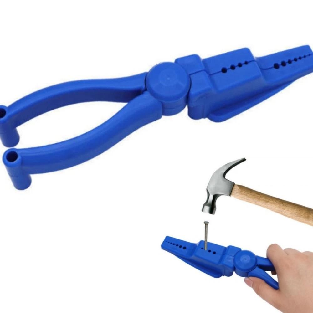 Hand-Operated Nail Holder Plastic Sliding Joint Nail Fixing Tool  Finger Protection