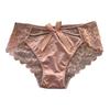 Women's Silky Satin Panties Sexy Invisible Lace Briefs Low Waist Bikini Underwear Seamless Breathable Underpants