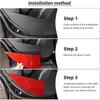 For Subaru Forester 2013-2018 Red Soft Carbon Fiber Interior Kit Dashboard Console Gear Shift Panel Decoration Trim Stickers