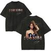 Vintage Washed Singer Shakira Merch T Shirt Las Mujeres Ya No Lloran World Tour 2026 Tshirt Unisex Women Fashion Hip Hop Tshirts