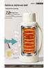 Large Capacity Glass Thermos Bottle with New Insulation Liner - Ideal for Dorms and Home Use