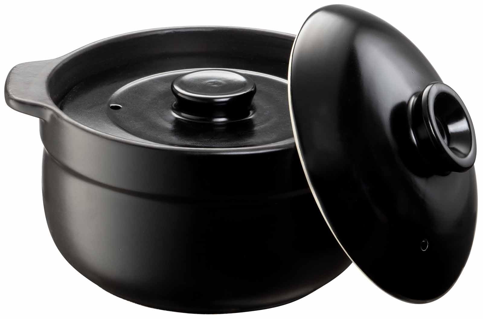 

Ishigaki DL Microwave Fire Safe Rice Cooker with Double 4480 & Lid, 3-Cup Capacity, чёрный