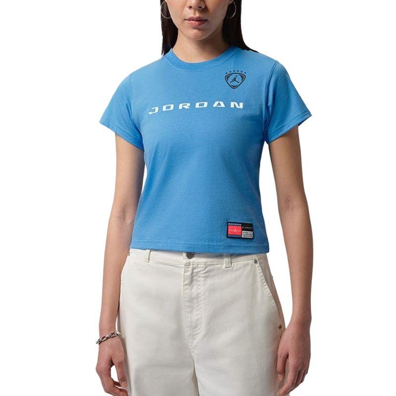 

Jordan Casual Round Neck Short Sleeve Knitted T-Shirt Women tops IR8804-412 XS