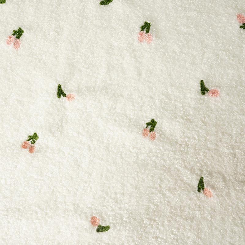 

100*160 см вишивка квітка вишні Тедді фліс тканина м яка пухнаста плюшева кучерява хутряна тканина для своїми руками зимової піжами ковдри светра