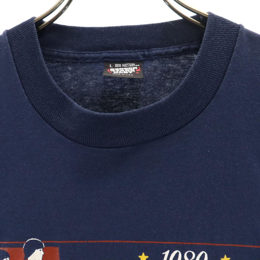 SCREEN STARS BEST 80s Made In USA Old 1989 NCAA Short Sleeve T-shirt Men's Used