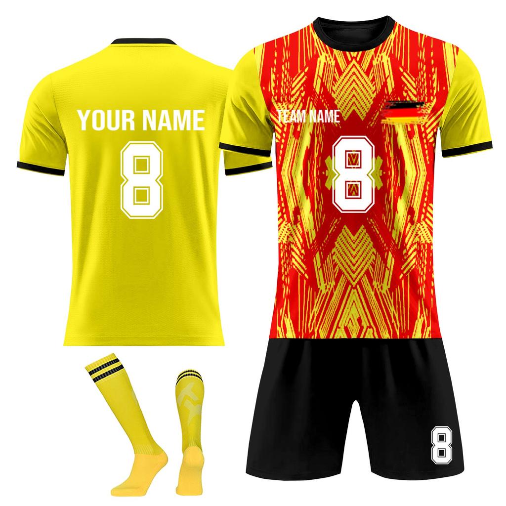 Personalised Shirts Kit Mens Girls With Name Number Custom Football Jerseys For Boys Training Suit